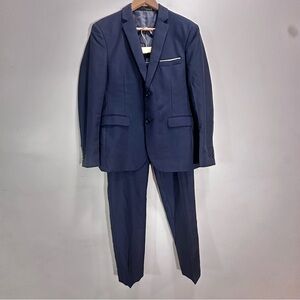 Slim Fit Men's Navy Suit Jacket & Pants